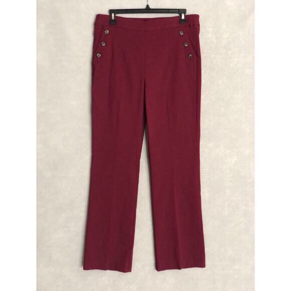 Counterparts Pants - Counterparts Mid-Rise Boot Cut Pants Burgundy Women's XL NEW